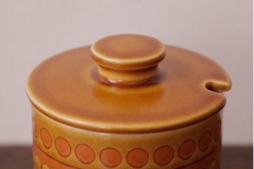 アンティーク雑貨　イギリスビンテージ　HORNSEA(ホーンジー)　SAFFRON(サフラン)　シュガーポット(洋食器)(1)
