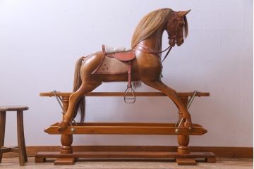 アンティーク雑貨　イギリス　スティーブン・ブラザーズ社(Stevenson Brothers)　ロッキングホース(木馬)(定価約50万円)