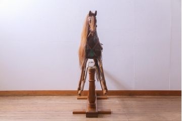 アンティーク雑貨　イギリス　スティーブン・ブラザーズ社(Stevenson Brothers)　ロッキングホース(木馬)(定価約50万円)