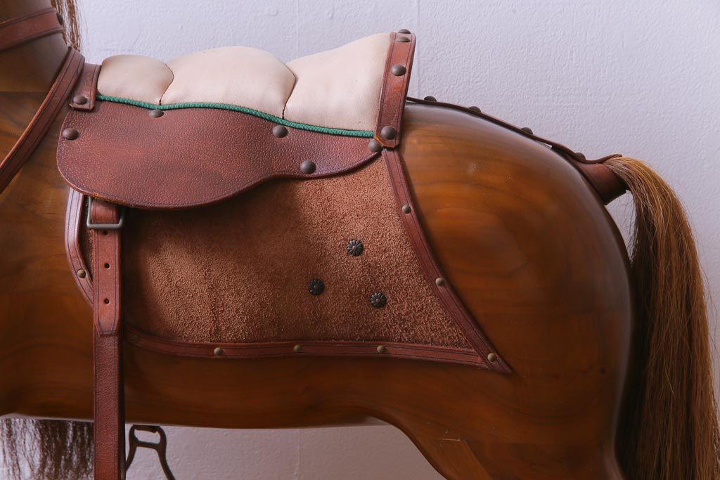 アンティーク雑貨　イギリス　スティーブン・ブラザーズ社(Stevenson Brothers)　ロッキングホース(木馬)(定価約50万円)