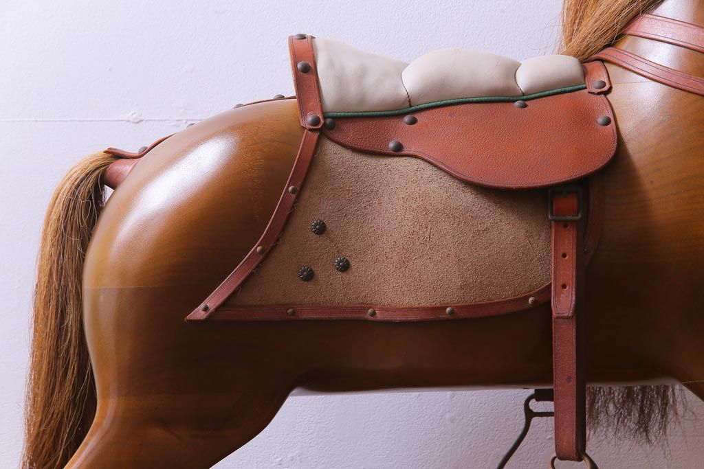 アンティーク雑貨　イギリス　スティーブン・ブラザーズ社(Stevenson Brothers)　ロッキングホース(木馬)(定価約50万円)