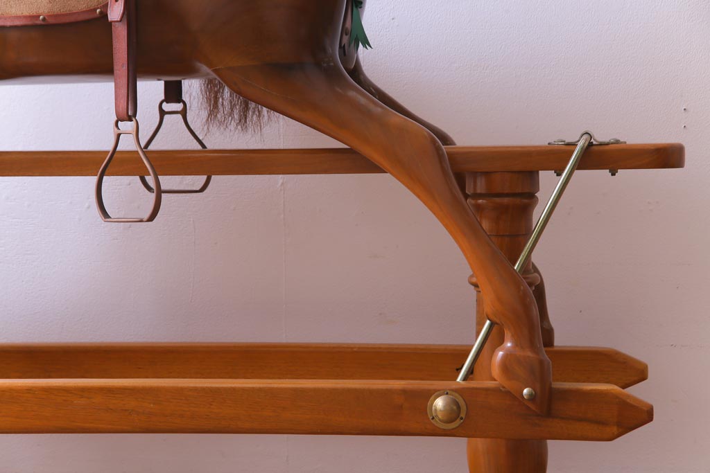 アンティーク雑貨　イギリス　スティーブン・ブラザーズ社(Stevenson Brothers)　ロッキングホース(木馬)(定価約50万円)