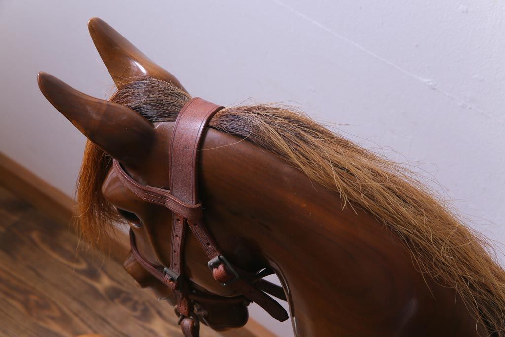 アンティーク雑貨　イギリス　スティーブン・ブラザーズ社(Stevenson Brothers)　ロッキングホース(木馬)(定価約50万円)