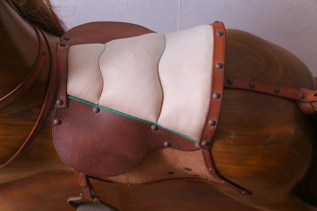 アンティーク雑貨　イギリス　スティーブン・ブラザーズ社(Stevenson Brothers)　ロッキングホース(木馬)(定価約50万円)