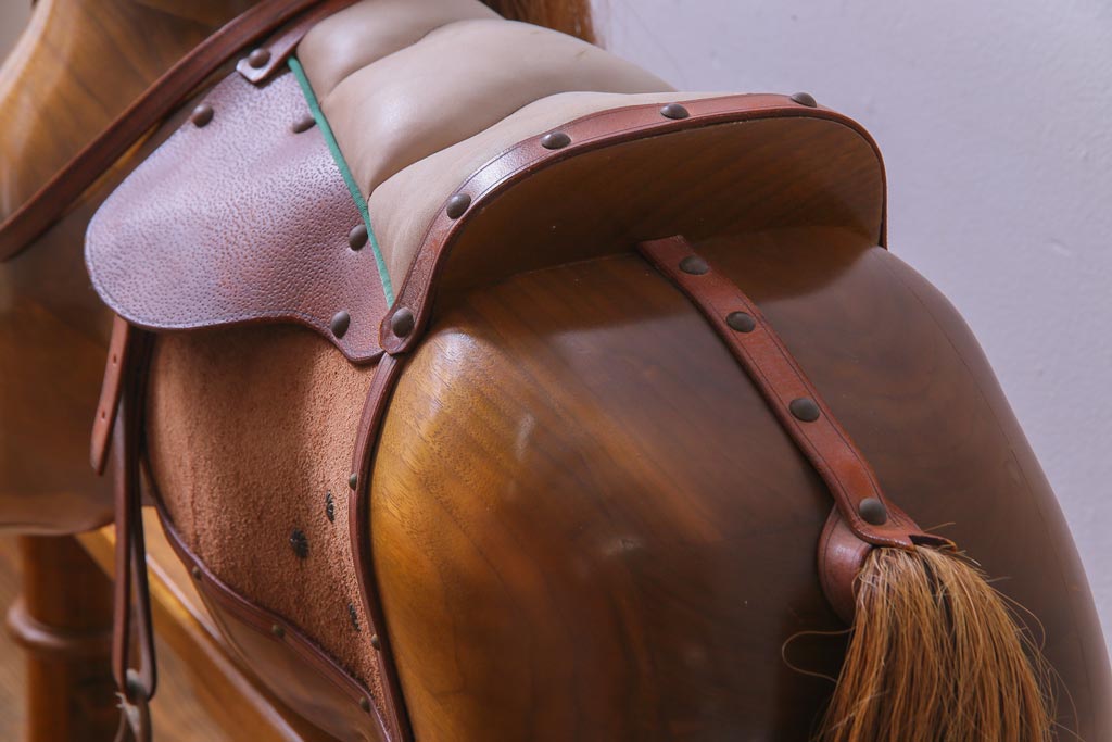 アンティーク雑貨　イギリス　スティーブン・ブラザーズ社(Stevenson Brothers)　ロッキングホース(木馬)(定価約50万円)