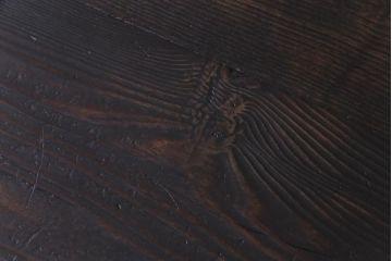 昭和初期　高級杉材　浮造り仕上げの民芸座卓(ローテーブル、センターテーブル)
