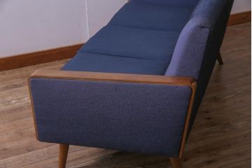 ヴィンテージ家具　日本製　ミッドセンチュリースタイルにもおすすめなビンテージソファ(3人掛けソファ)