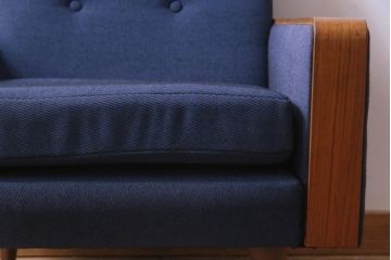 ヴィンテージ家具　日本製　ミッドセンチュリースタイルにもおすすめなビンテージソファ(1人掛けソファ)(1)