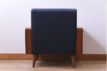 ヴィンテージ家具　日本製　ミッドセンチュリースタイルにもおすすめなビンテージソファ(1人掛けソファ)(1)