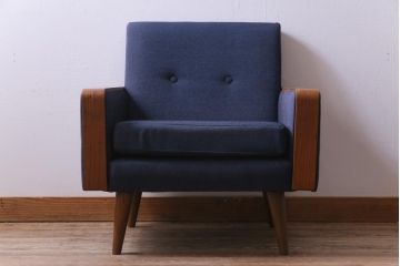 ヴィンテージ家具　日本製　ミッドセンチュリースタイルにもおすすめなビンテージソファ(1人掛けソファ)(2)