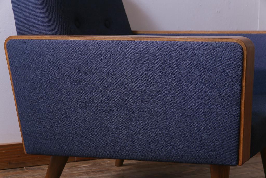 ヴィンテージ家具　日本製　ミッドセンチュリースタイルにもおすすめなビンテージソファ(1人掛けソファ)(2)