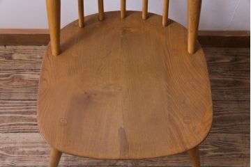 ヴィンテージ家具　イギリスビンテージ　ERCOL(アーコール)　シンプルかつ上品な佇まいのゴールドスミスチェア(椅子、ダイニングチェア)