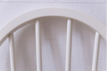 イギリスビンテージ　ペイント家具　ERCOL(アーコール)　バイカラーがお洒落なフープバックチェア(椅子、ダイニングチェア)