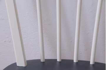 イギリスビンテージ　ペイント家具　ERCOL(アーコール)　バイカラーがお洒落なフープバックチェア(椅子、ダイニングチェア)
