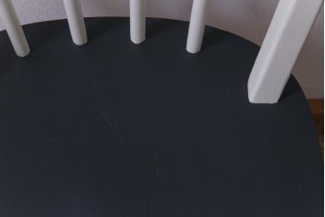 イギリスビンテージ　ペイント家具　ERCOL(アーコール)　バイカラーがお洒落なフープバックチェア(椅子、ダイニングチェア)