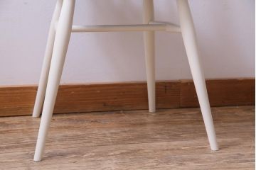 イギリスビンテージ　ペイント家具　ERCOL(アーコール)　バイカラーがお洒落なフープバックチェア(椅子、ダイニングチェア)