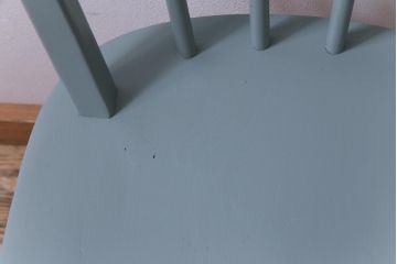 イギリスビンテージ　ペイント家具　ERCOL(アーコール)　爽やかなカラーが魅力のフープバックチェア(椅子、ダイニングチェア)