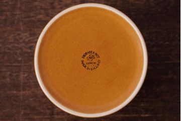アンティーク雑貨　イギリスビンテージ　HORNSEA(ホーンジー)　SAFFRON(サフラン)シリーズ　キャニスター・中(保存容器、ジャー)