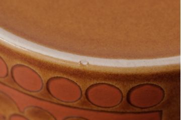 アンティーク雑貨　イギリスビンテージ　HORNSEA(ホーンジー)　SAFFRON(サフラン)シリーズ　キャニスター・中(保存容器、ジャー)