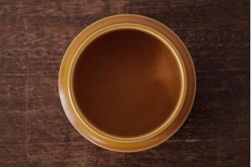 アンティーク雑貨　イギリスビンテージ　HORNSEA(ホーンジー)　SAFFRON(サフラン)シリーズ　キャニスター・小(保存容器、ジャー)