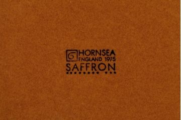 アンティーク雑貨　イギリスビンテージ　HORNSEA(ホーンジー)　SAFFRON(サフラン)シリーズ　キャニスター3個セット(保存容器、ジャー)