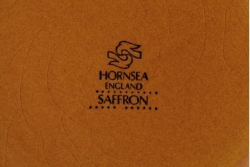 アンティーク雑貨　イギリスビンテージ　HORNSEA(ホーンジー)　SAFFRON(サフラン)シリーズ　キャニスター3個セット(保存容器、ジャー)