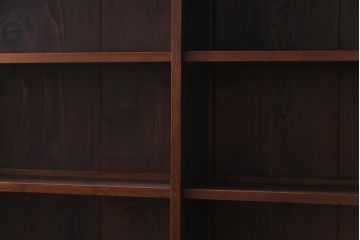 レトロ家具　和製アンティーク　ゆらゆらガラスがレトロな雰囲気を演出する戸棚(収納棚、飾り棚)