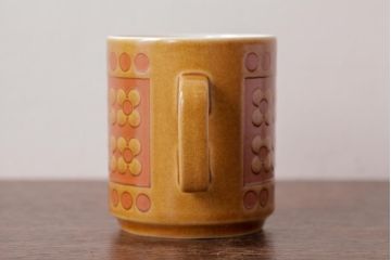 イギリスビンテージ　HORNSEA(ホーンジー)　SAFFRON(サフラン)　マグカップ2個セット(洋食器)