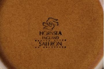イギリスビンテージ　HORNSEA(ホーンジー)　SAFFRON(サフラン)　マグカップ2個セット(洋食器)