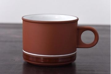 イギリスビンテージ　Hornsea(ホーンジー)　SIENNA(シエナ)　トリオ2客セット(カップ&ソーサー、プレート)(2)