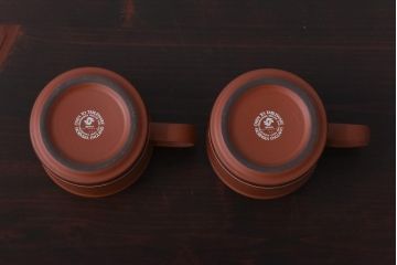 イギリスビンテージ　Hornsea(ホーンジー)　SIENNA(シエナ)　トリオ2客セット(カップ&ソーサー、プレート)(2)