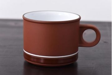 イギリスビンテージ　Hornsea(ホーンジー)　SIENNA(シエナ)　トリオ2客セット(カップ&ソーサー、プレート)(1)