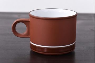 イギリスビンテージ　Hornsea(ホーンジー)　SIENNA(シエナ)　トリオ2客セット(カップ&ソーサー、プレート)(1)