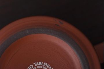 イギリスビンテージ　Hornsea(ホーンジー)　SIENNA(シエナ)　トリオ2客セット(カップ&ソーサー、プレート)(1)