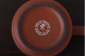 イギリスビンテージ　Hornsea(ホーンジー)　SIENNA(シエナ)　トリオ2客セット(カップ&ソーサー、プレート)(1)