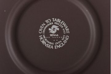 イギリスビンテージ　Hornsea(ホーンジー)　SIENNA(シエナ)　トリオ2客セット(カップ&ソーサー、プレート)(1)