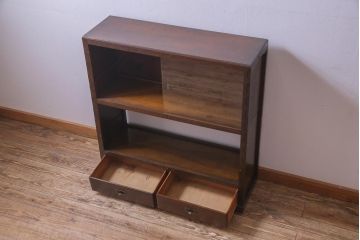 アンティーク家具　和製アンティーク　山葉製(ヤマハ、日本楽器)　希少なスタッキングブックケース(本棚、収納棚)