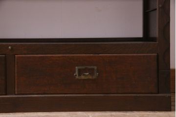 アンティーク家具　和製アンティーク　山葉製(ヤマハ、日本楽器)　希少なスタッキングブックケース(本棚、収納棚)