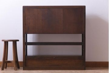 アンティーク家具　和製アンティーク　山葉製(ヤマハ、日本楽器)　希少なスタッキングブックケース(本棚、収納棚)