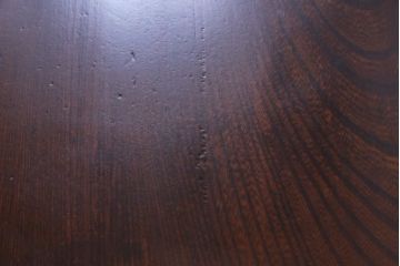 アンティーク家具　和製アンティーク　総ケヤキ材　幕板のデザインが素敵な座卓(ローテーブル、センターテーブル)