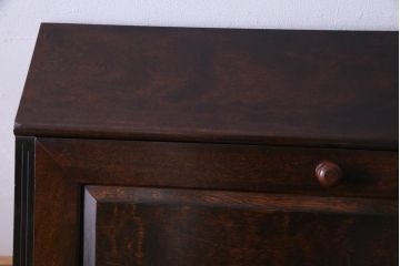 ビンテージ　松本民芸家具　ころんとしたボールフットが目を惹くライティングビューロー(簿記机、在宅ワーク、在宅用デスク)