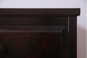 中古　北海道民芸家具　リメイク　シックな雰囲気漂うローチェスト(引き出し、テレビボード)