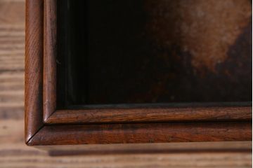 アンティーク雑貨　和製アンティーク　ケヤキ玉杢材　和の風情を堪能する角火鉢(手あぶり、箱火鉢)