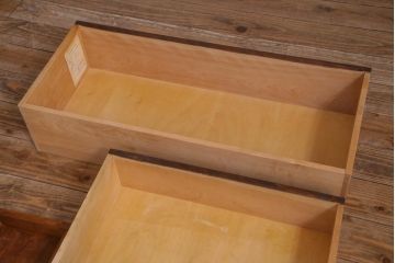 中古　北海道民芸家具　小ぶりなリメイクサイドボード(テレビボード、収納棚)