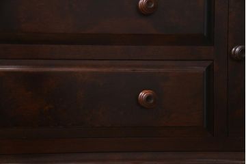 中古　北海道民芸家具　小ぶりなリメイクサイドボード(テレビボード、収納棚)