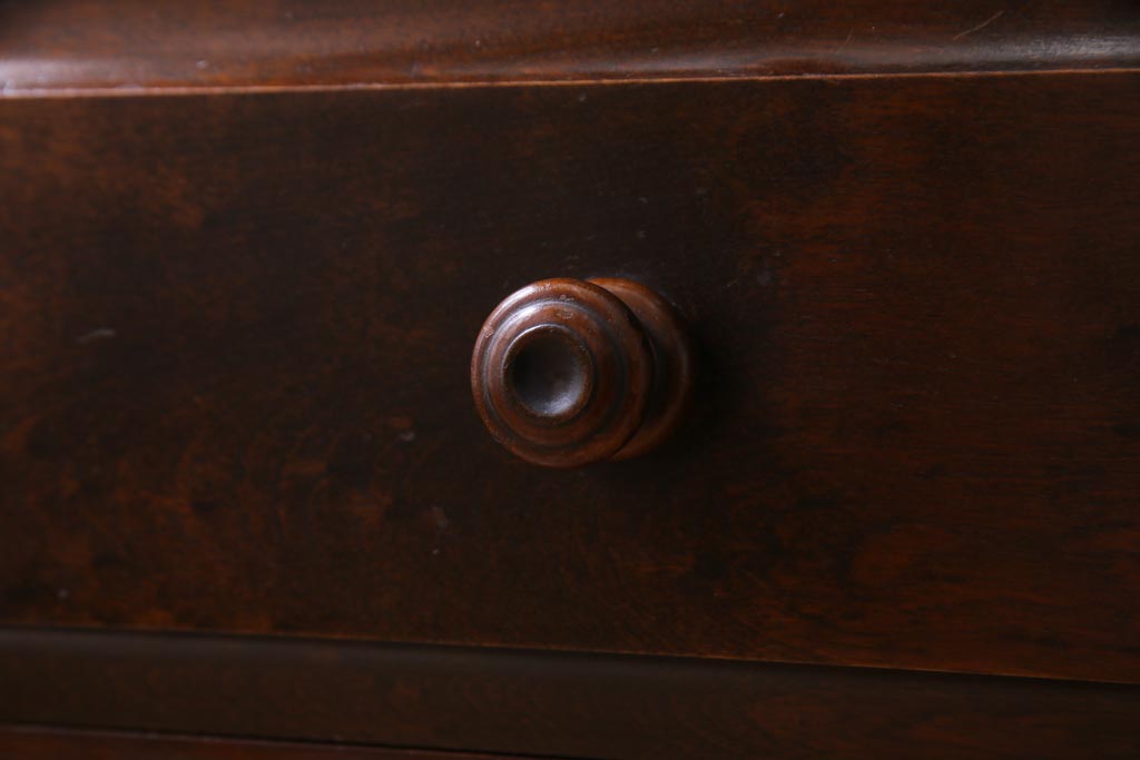 中古　北海道民芸家具　小ぶりなリメイクサイドボード(テレビボード、収納棚)