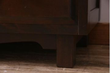 中古　北海道民芸家具　小ぶりなリメイクサイドボード(テレビボード、収納棚)