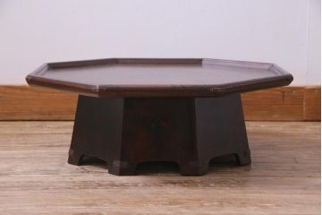 アンティーク雑貨　中古　ビンテージ松本民芸家具　八角　#312　朝鮮膳(定価約8万5千円)