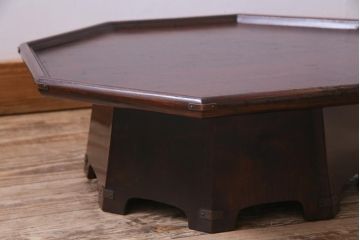 アンティーク雑貨　中古　ビンテージ松本民芸家具　八角　#312　朝鮮膳(定価約8万5千円)
