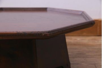 アンティーク雑貨　中古　ビンテージ松本民芸家具　八角　#312　朝鮮膳(定価約8万5千円)